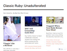 Tablet Screenshot of classicruby.com